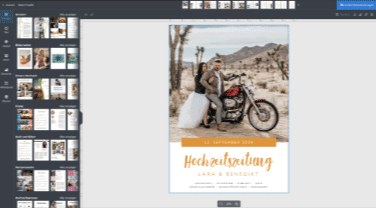 Hochzeitszeitungen - Farben individuell anpassbar