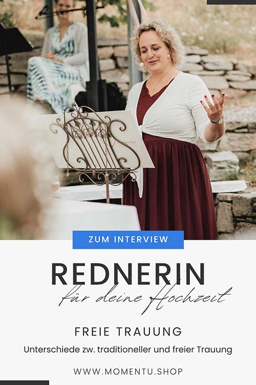 Rednerin für deine Hochzeit - Unterschiede zw. traditioneller und freier Trauung