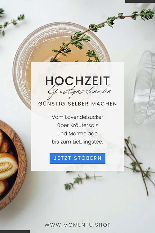 DIY Gastgeschenke für die eigene Hochzeit - von Lavendelzucker über Kräutersalz bis Marmelade