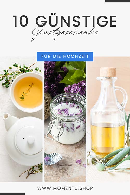 10 günstige Gastgeschenke - von der eigenen Teemischung über selbstgemachten Lavendelzucker bis zu Olivenöl in kleinen Fläschchen