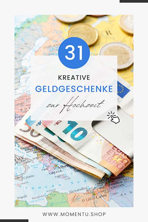 Ein Geldgeschenk für die Hochzeitsreise wird originell verpackt