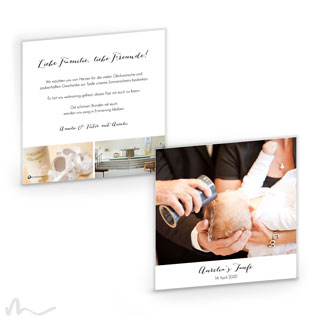 Dankeskarten Taufe
