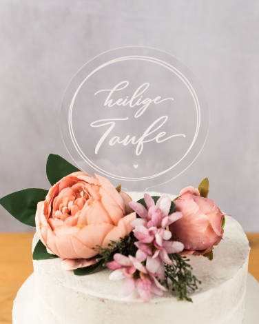Cake Topper aufstellen