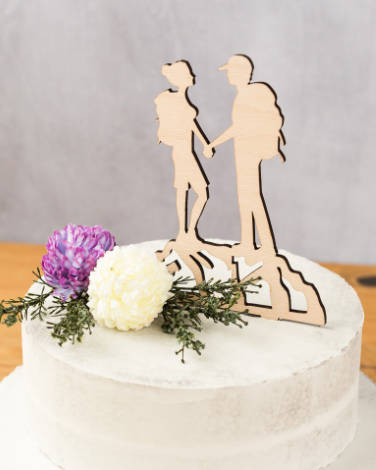 Cake Topper auf Kuchen