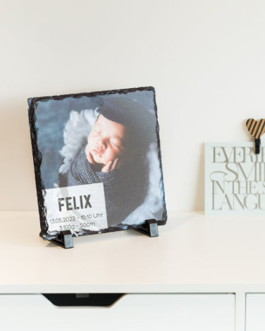 Fotostein für Babys zur Erinnerung