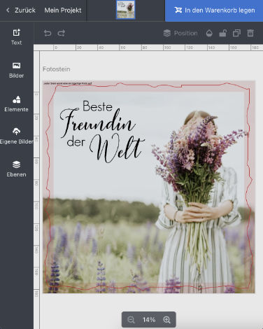 Online-Editor für Fotosteine