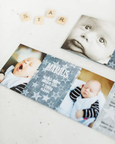 Geburtskarten mit Freunden teilen