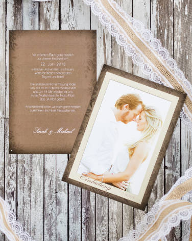 Hochzeitseinladungen online gestalten