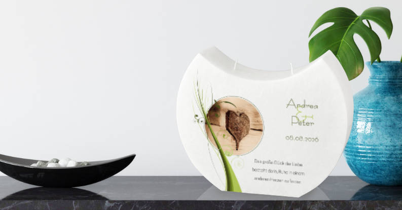 Hochzeitskerzen aus Wachs