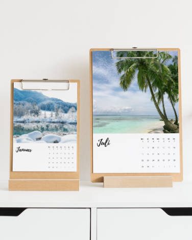 Erinnerungen schaffen mit Klemmbrettkalendern