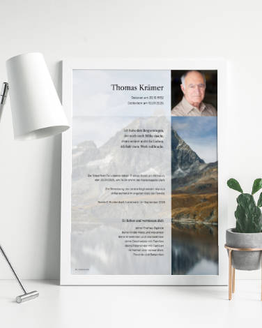 Partezettel Bergleidenschaft online gestalten