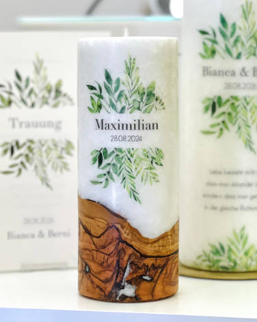 Taufkerze Mädchen online gestalten