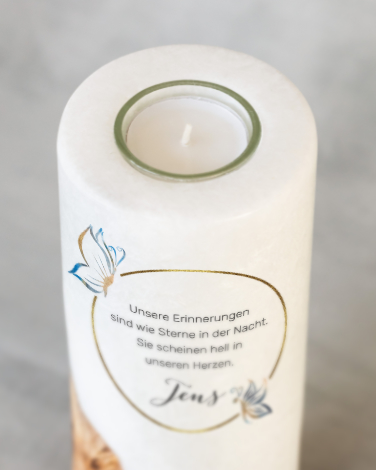 Nicht religiöse und weltliche Trauerkerzen