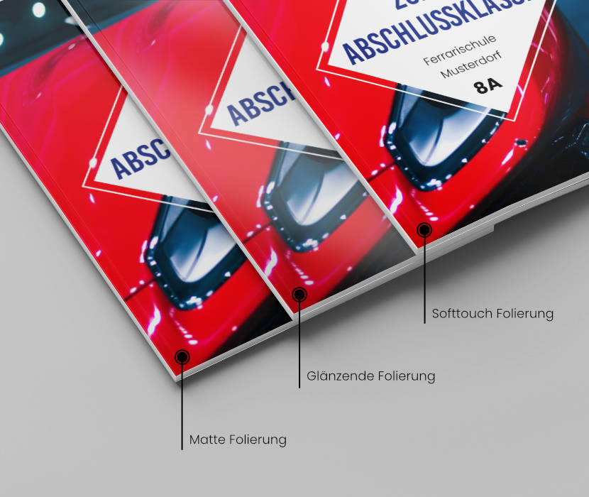 Cover-Folierungen bei Maturazeitungen