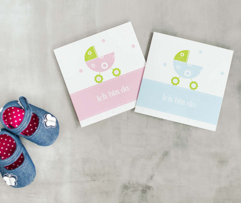 Geburtskarte Understatement 10 x 15 cm Klappkarte online gestalten