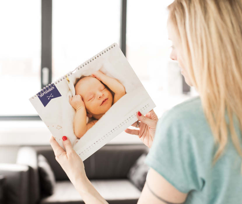Klemmbrett Kalender mit Aufsteller Glamourös als Geschenk für die Familie