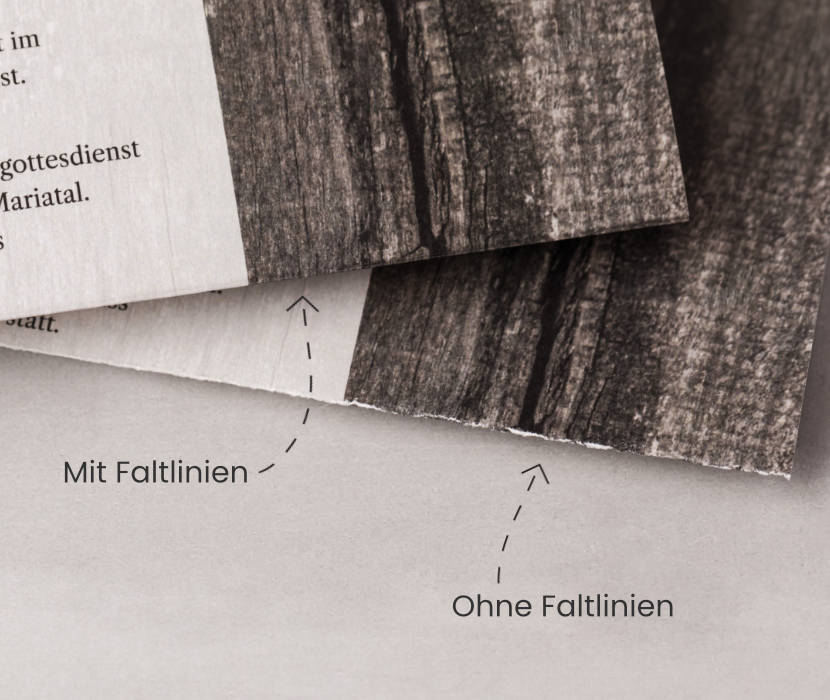 Parte Bergleidenschaft mit Faltlinien