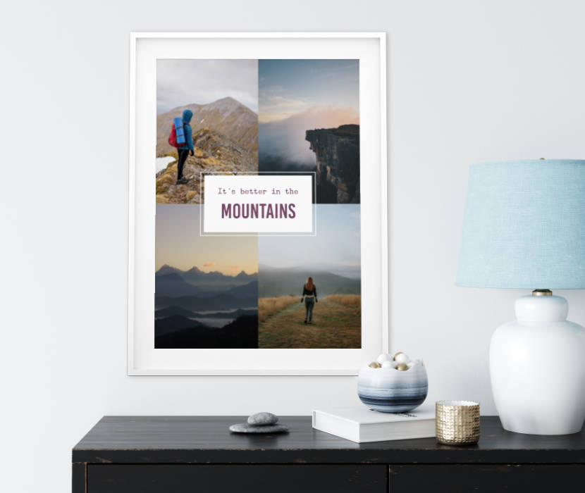 Poster an der Wand
