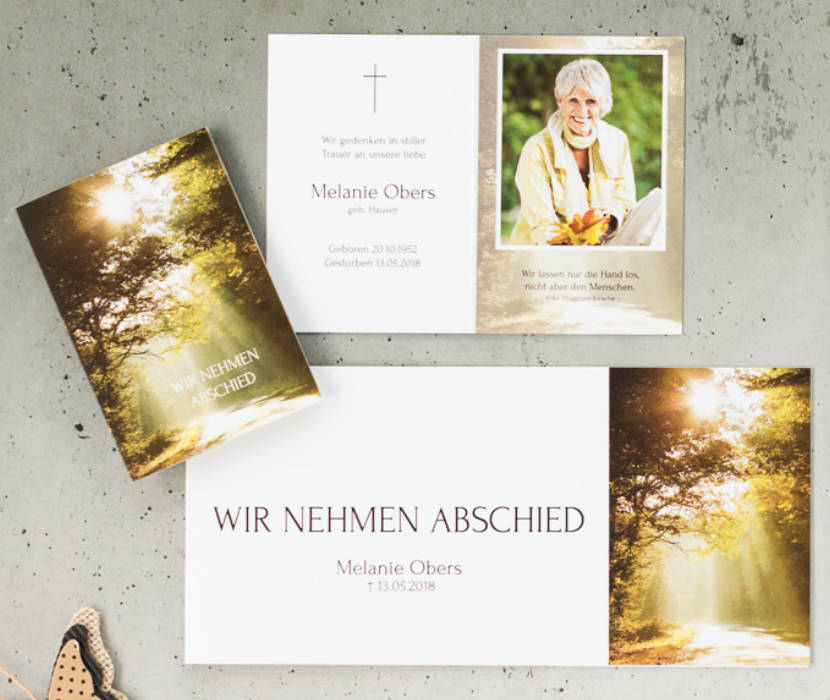 Zum Trauerkarte Meeresrauschen 10 x 15 cm Klappkarte passende Trauerkarten