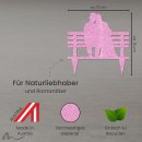 Cake Topper Brautpaar Parkbank Pink Glitzer