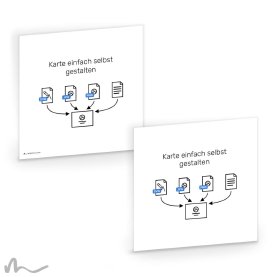 Karte Eigenes Design 14.5 x 14.5 cm Doppelseitig