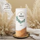 Taufkerze Holzelement Docht Eukalyptus Ø8 x 20 cm