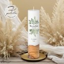 Taufkerze Holzelement Docht Greenery Ø6 x 25 cm