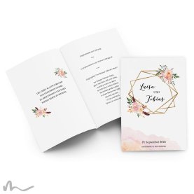 Kirchenheft Hochzeit Glamourös 15 x 21 cm