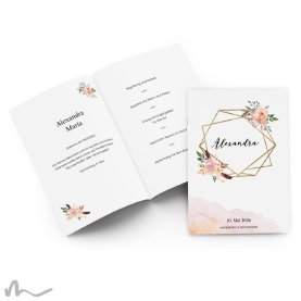 Kirchenheft Taufe Glamourös 15 x 21 cm