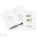 Kirchenheft Hochzeit Greenery 15 x 21 cm