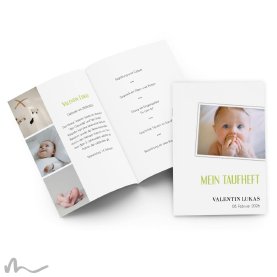 Kirchenheft Taufe Easy Three 15 x 21 cm