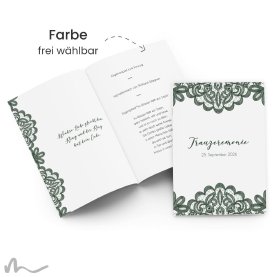 Kirchenheft Hochzeit Einsame Spitze 15 x 21 cm