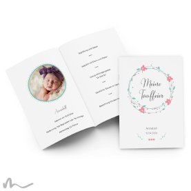 Kirchenheft Taufe Sommerfrische 15 x 21 cm