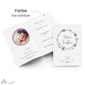 Kirchenheft Taufe Sommerfrische 15 x 21 cm