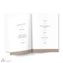 Kirchenheft Hochzeit Kraftpapier Eleganz 15 x 21 cm