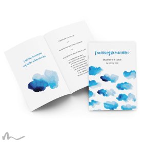 Kirchenheft Hochzeit Wolke Sieben 15 x 21 cm