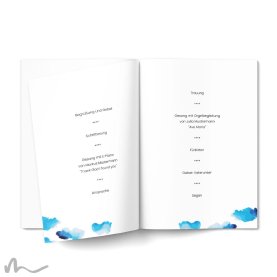 Kirchenheft Hochzeit Wolke Sieben 15 x 21 cm