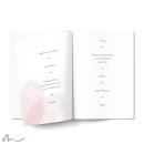 Kirchenheft Hochzeit Fingerprint 15 x 21 cm
