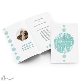 Kirchenheft Hochzeit Farbtupfer 15 x 21 cm