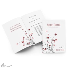 Kirchenheft Hochzeit Azurit 15 x 21 cm