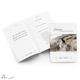 Kirchenheft Hochzeit Elegance 15 x 21 cm