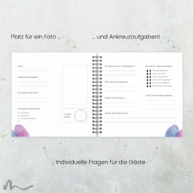 Gästebuch Hochzeit Fingerabdruck Herz