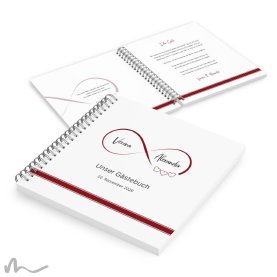 Gästebuch Hochzeit Infinity Heart