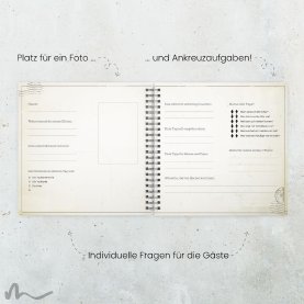 Gästebuch Taufe Vintage Postcard