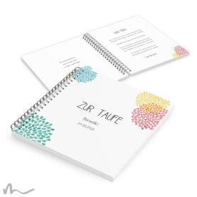 Gästebuch Taufe Blütenfeuerwerk