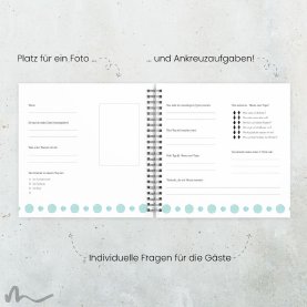 Gästebuch Taufe Farbtupfer