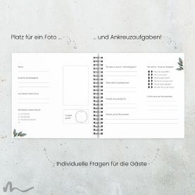 Gästebuch Hochzeit Blätterherz