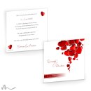 Hochzeitseinladung Heart 14.5 x 14.5 cm Doppelseitig