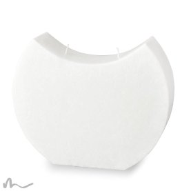 Kerze Docht Blanko Halbmond 24 x 19 cm