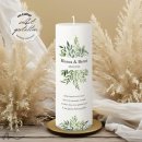 Hochzeitskerze Docht Greenery Ø9 x 25 cm